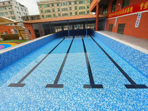 浈江学校钢结构拼装游泳池防水胶膜泳池项目